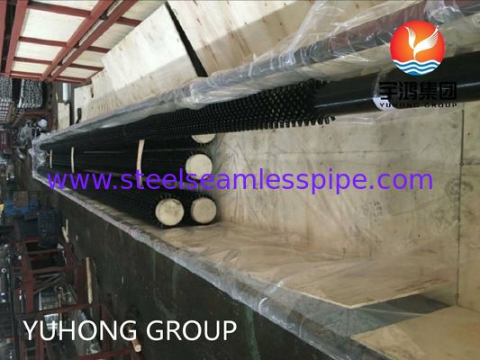 고주파 용접용 샌드블라스트 타원형 튜브 형상 ASTM A335 P9 스터드 핀 튜브