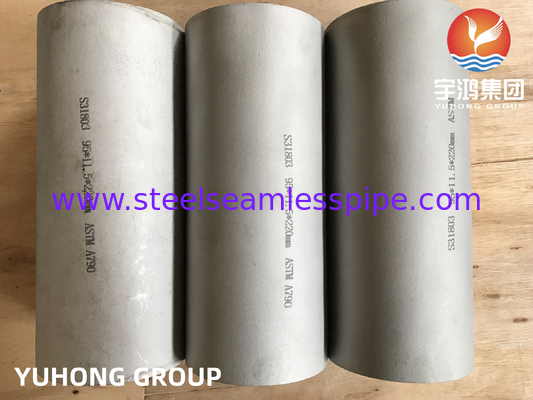 석유화학 장비용 ASTM A790 S31803 F51 듀플렉스 스테인리스 스틸 무선 파이프