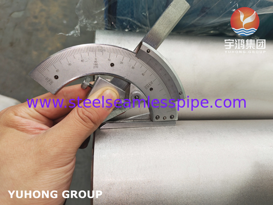 스테인리스 이음새가 없는 관, ASTM A312 TP316Ti, B16.10 & B16.19, 6M의 PE는/, 뜨거운 완성되는 표면 있습니다