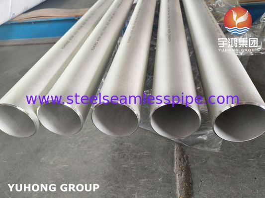 스테인리스 이음새가 없는 관, ASTM A312 TP316Ti, B16.10 & B16.19, 6M의 PE는/, 뜨거운 완성되는 표면 있습니다