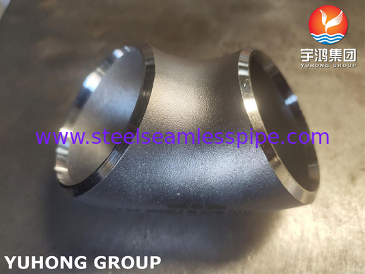 ASTM A815 WP-S UNS S32750 90° / 45° SR 팔꿈치 듀플렉스 스틸 BW 부착