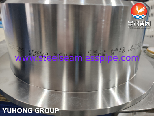 ASTM A815 WPS32750 슈퍼 듀플렉스 스터드 엔드 MSS SP 43 타입 B 랩 관절 스터브 엔드