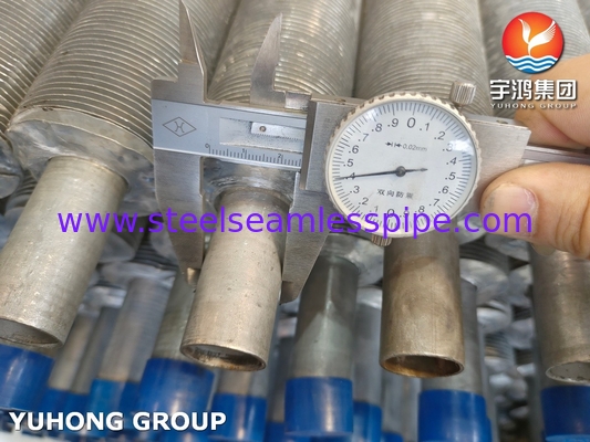 엑스트루레이드 ASTM A269 TP304 스테인리스 스틸 핀드 열 교환 튜브