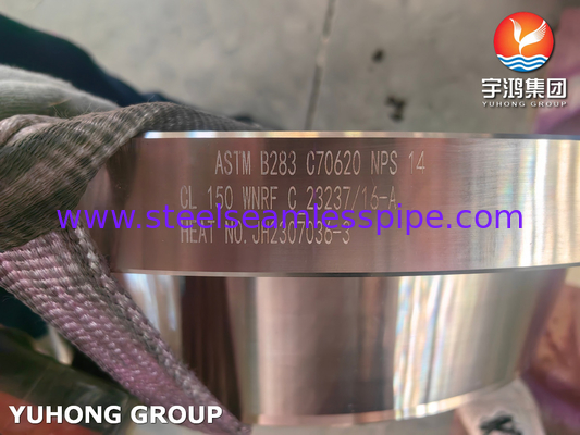 ASTM B283 C70620 구리 용접 목 RF 플랜지