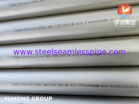 ASTM A312 TP321 / S32100 무선 파이프 NACE MR0175 / ISO 15156 승인