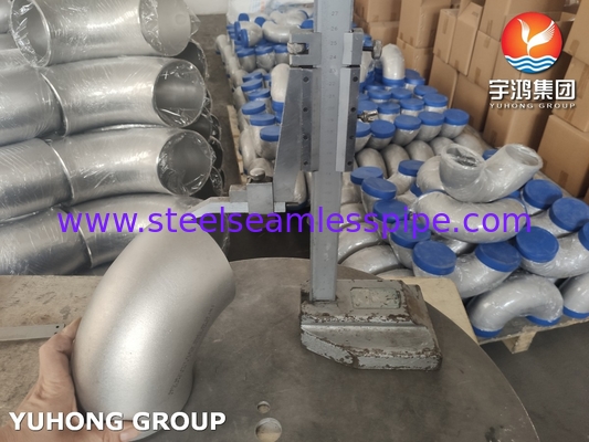 ASTM A403 WP304H 스테인리스 스틸 부트웰드 파이프 90도 SR 팔꿈치