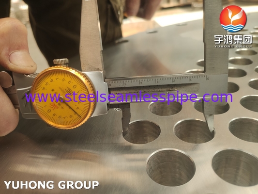 ASTM A182 F304 스테인리스 스틸 튜브 엽 열 교환 튜브 판