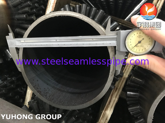 ASME SA106 Gr.B 보일러 및 열 교환기용 스터드 용접 핀 튜브