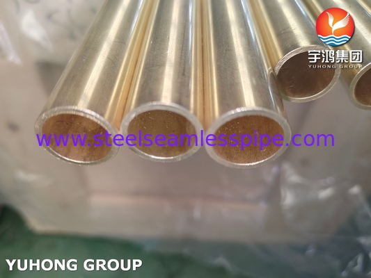 ASTM B111 C44300 O61 아드미랄티 구리 튜브 무선 구리 열 교환 튜브