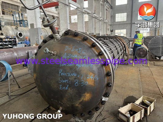 튜브 펀들 ASME U STAMP D-E05C ASME SA179 탄소 강철 튜브 튜브 잎과 함께 ASME SA266 Gr.2N