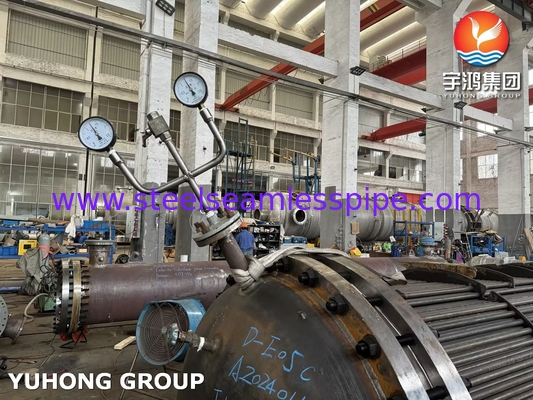 튜브 펀들 ASME U STAMP D-E05C ASME SA179 탄소 강철 튜브 튜브 잎과 함께 ASME SA266 Gr.2N