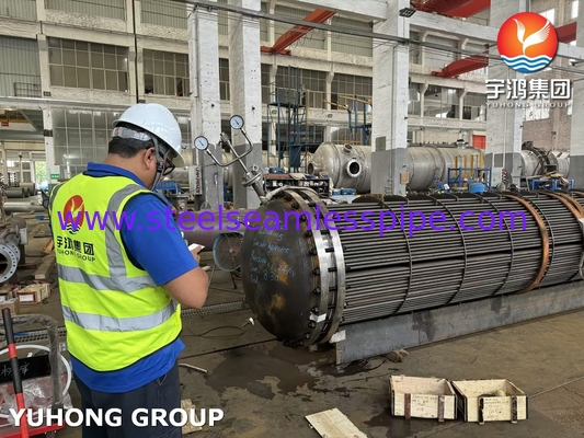 튜브 펀들 ASME U STAMP D-E05C ASME SA179 탄소 강철 튜브 튜브 잎과 함께 ASME SA266 Gr.2N