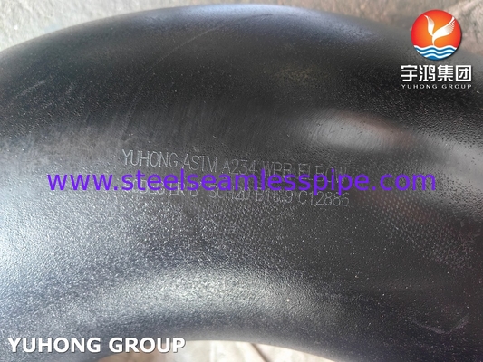 대형 다이아메이터 장착장치 ASTM A234 WPB LR 45 ° Elbow B16.9