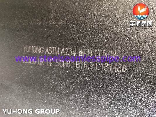 대형 다이아메이터 장착장치 ASTM A234 WPB LR 45 ° Elbow B16.9
