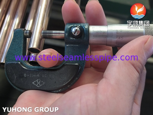 ASTM B111 C70600 부드러운 앙일 O61 구리 니켈 합금 튜브 바닷물 냉각 튜브