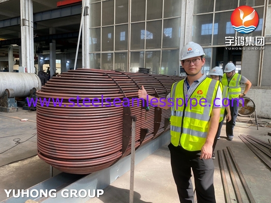 열 교환 튜브 펀들 D-E1 A ASME SA213 T11 U 굽기 튜브와 ASME SA-516 GR.70 (N, FGP) 튜브 시트 ASME U STAMP
