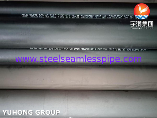 ASTM A335 / ASME SA335 P92 합금 강철 톱니 없는 파이프 고압 보일러 파이프