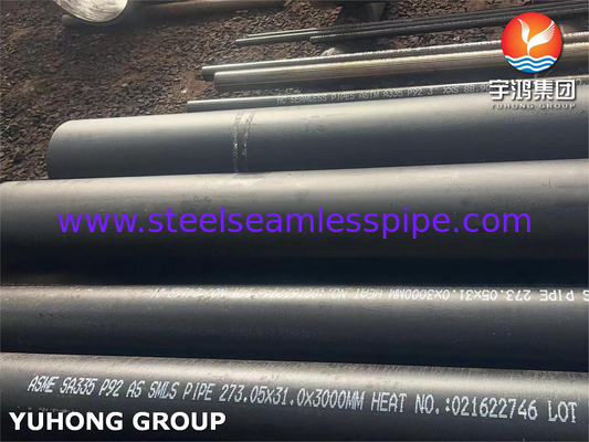 ASTM A335 / ASME SA335 P92 합금 강철 톱니 없는 파이프 고압 보일러 파이프