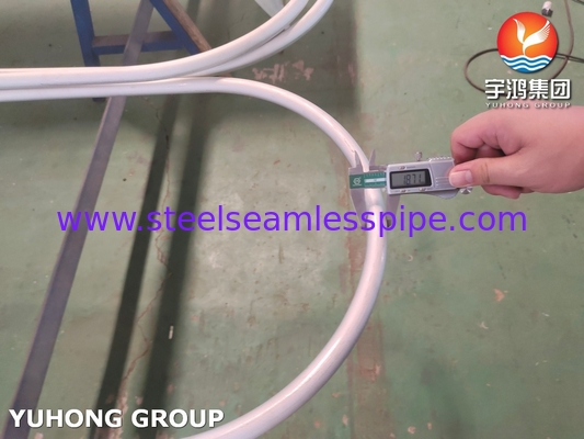 ASTM A213 TP304 스테인리스 스틸 무선 튜브 열 교환기 U 굽기 튜브