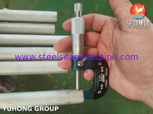 ASTM A213 TP304 스테인리스 스틸 무선 튜브 열 교환기 U 굽기 튜브