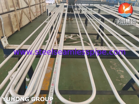 ASTM A213 TP304 스테인리스 스틸 무선 튜브 열 교환기 U 굽기 튜브