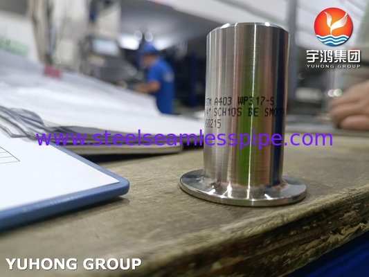 ASTM A403 WP317 스테인리스 스틸 스터드 끝 B16.9 Buttweld 랩 관절 스터브 끝