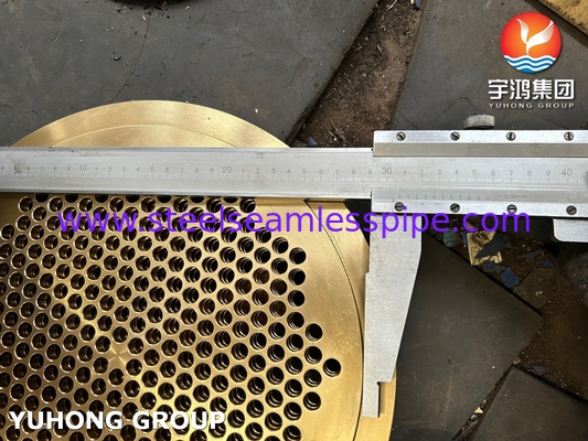 열 교환기 및 보일러용 ASTM B171 C46400 해군 구리 튜브 시트