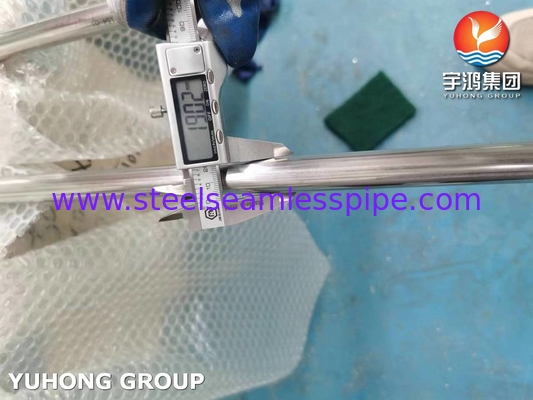 ASTM A249 TP304 BA 스테인리스 스틸 용접 튜브, 보일러 및 열 교환 튜브