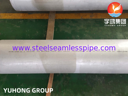 ASTM A358 Gr.1 TP316L 물 처리 시설용 스테인리스 스틸 용접 파이프