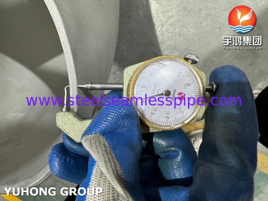 ASTM B366 UNS N08810 합금 800H 부트웨일드 부착재 180도 회전 굽기