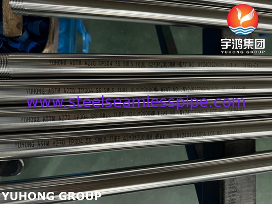 ASTM A270 위생 튜브 TP304 스테인리스 스틸 튜브