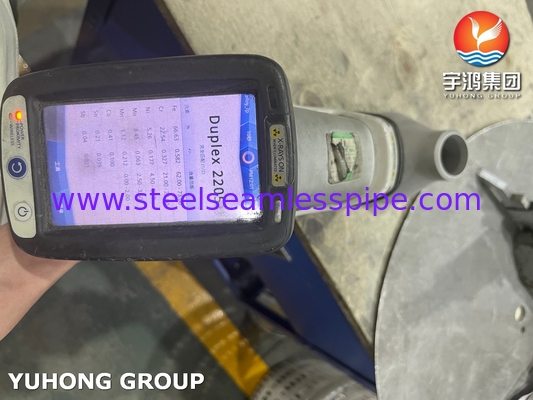듀플렉스 스틸 부트웨일드 부착 ASTM A815 S32205 동심 환기