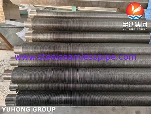 ASTM A210 GR.A1, 알루미늄 스트립과 탄소 강철 내장 핀 튜브, 100% ECT