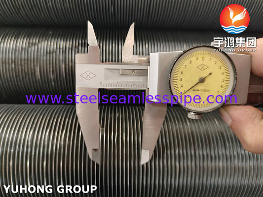 ASTM A210 GR.A1, 알루미늄 스트립과 탄소 강철 내장 핀 튜브, 100% ECT