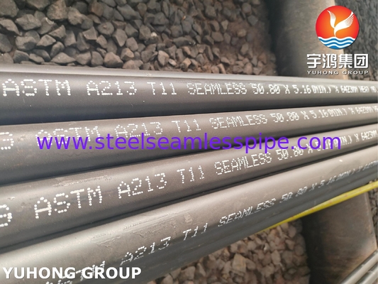 ASTM A213 등급 T11 크롬 몰리 알로이 스틸 시무스 보일러 튜브