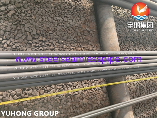 ASTM A213 등급 T11 크롬 몰리 알로이 스틸 시무스 보일러 튜브