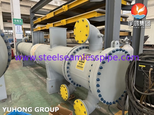 플라팅 헤드 열 교환기, 탄소 강철 무縫管 ASTM A179 및 튜브 시트 ASTM A266 Gr.2N