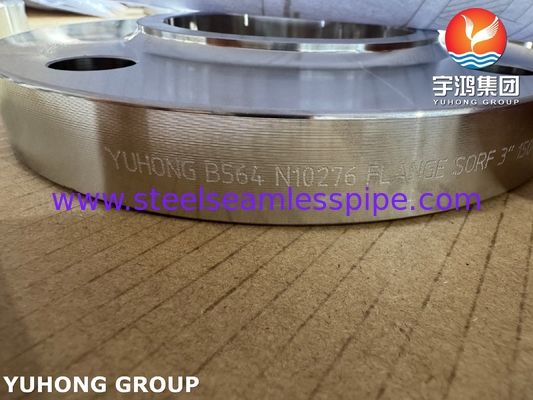 ASTM B564 UNS N10276 니켈 합금 슬립 온 플랜지 / 하스텔로이 C276 SORF 플랜지