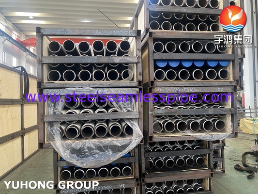 고주파 용접 ASTM A106 Gr.B 가열기용 탄소 강철 핀 파이프