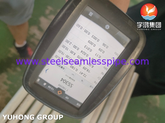 304L 스테인리스 스틸 무선 U 굽기 튜브 ASME SA213 TP304L 열 교환기 응용