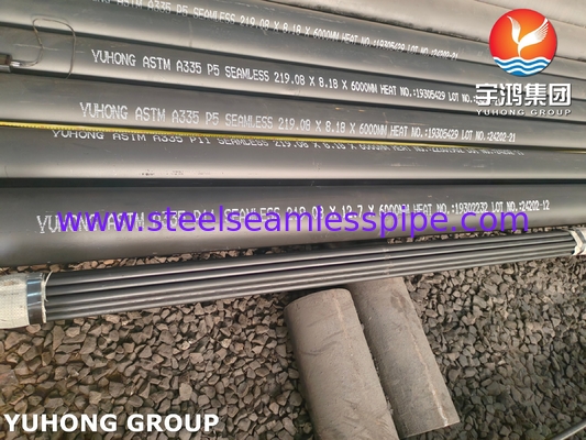 ASTM A335 등급 P9 P11 P22 P91 고온 및 압력 응용 용 알로이 스틸 파이프