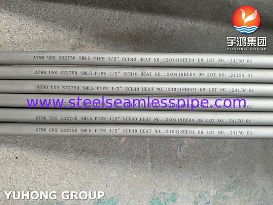 ASTM A789 S32750 바다 물 용해용 슈퍼 듀플렉스 스틸