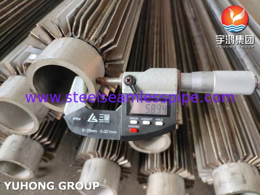 ASTM A106 A333 A179 A210, P5 P11 P22 P9, 길쭉한 핀 튜브