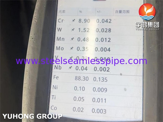 P91 소금강 무縫管 ASTM A335 기둥 재열기용 파이프