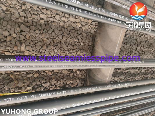 P22 수직 실린드리컬 히터용 ASME SA335 합금 강철 무선 파이프