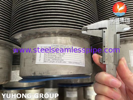 ASME SA106 GRADE B 탄소제철 수직 핀 파이프
