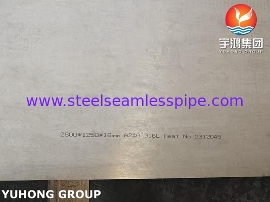 ASTM A240 SS316L 1.4404 S31603 석유 및 가스용 스테인리스 스틸 판