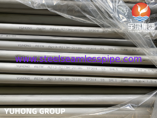 ASTM A213 TP304 304H 304L 스테인리스 스틸 열 교환 튜브