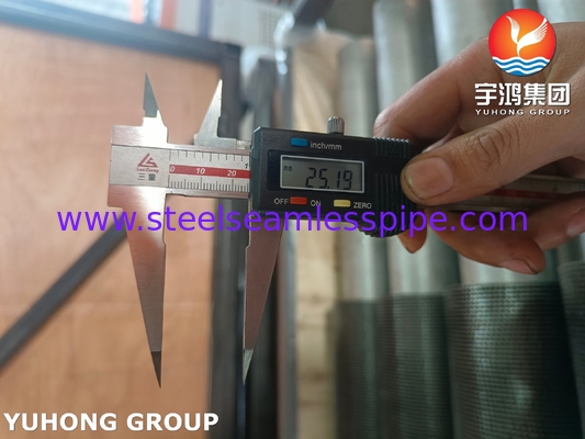 발전소 HRSG 시스템용 HFW 톱니형 핀 튜브 ASTM A312 TP304H 공급업체