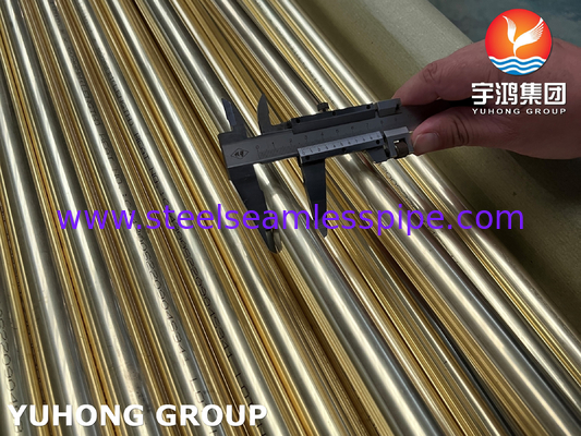 ASTM B111 / ASME SB111 C44300 콘덴서 열 교환기 용 구리 튜브